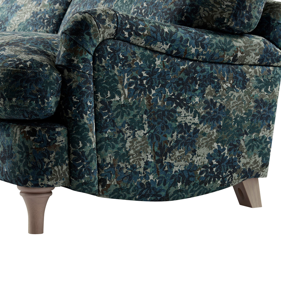 Daphnis Julien Patterned Linen Blend Sofa, 3-Seater