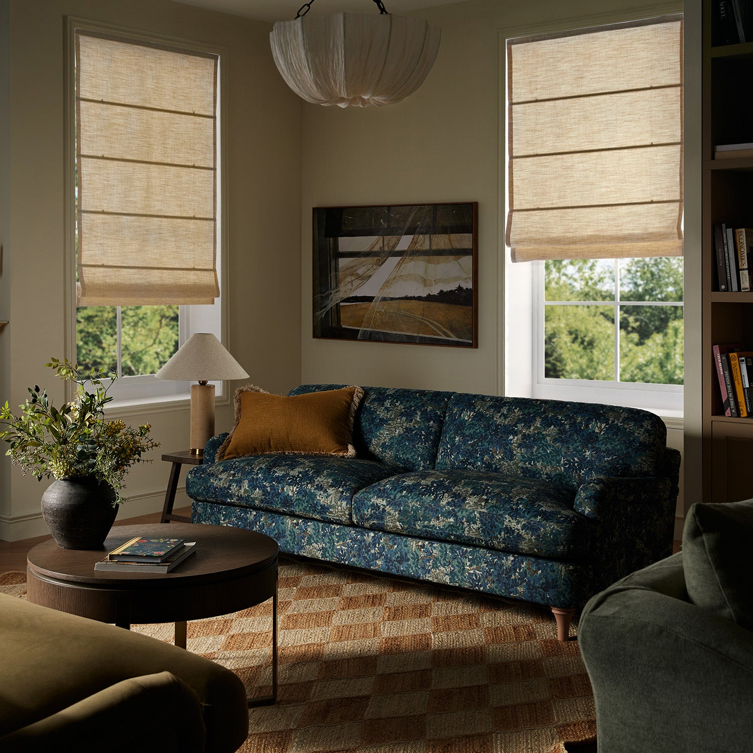 Daphnis Julien Patterned Linen Blend Sofa, 3-Seater - daals