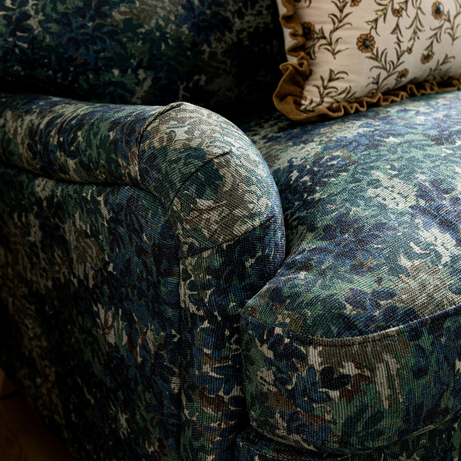 Daphnis Julien Patterned Linen Blend Sofa, Loveseat