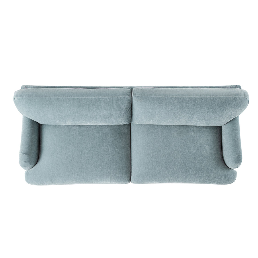 Daphnis Soft Blue Chenille Sofa, 3-Seater