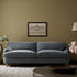 Daphnis Soft Blue Chenille Sofa, 3-Seater