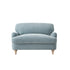 Daphnis Soft Blue Chenille Sofa, Loveseat