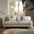 Daphnis Oatmeal Fabric Sofa, 3 - Seater - daals