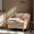 Daphnis Ochre Striped Linen Blend Sofa, 1 - Seater - daals