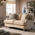 Daphnis Ochre Striped Linen Blend Sofa, 2 - Seater - daals