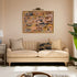 Daphnis Ochre Striped Linen Blend Sofa, 3 - Seater - daals