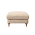 Daphnis Ochre Striped Linen Blend Footstool