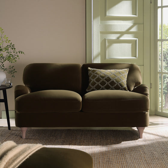 Daphnis Seaweed Velvet Sofa, 2-Seater
