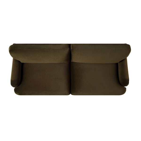 Daphnis Seaweed Velvet Sofa, 3-Seater