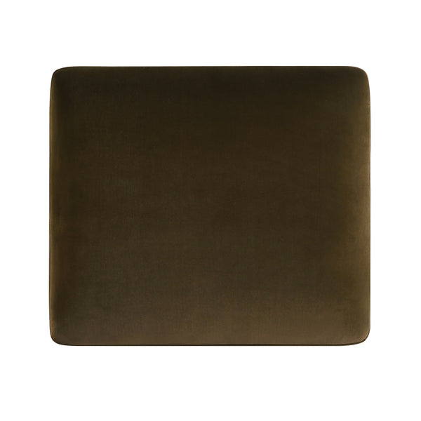 Daphnis Seaweed Velvet Sofa, Footstool