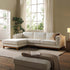 Dipley Beige Boucle Fabric Sofa, Grande Chaise Sofa Left Hand Facing - daals