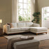 Dipley Beige Boucle Fabric Sofa, Grande Chaise Sofa Right Hand Facing - daals