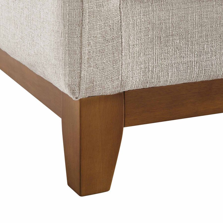 Dipley Oatmeal Woven Fabric Grande Corner Sofa