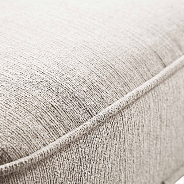 Dipley Oatmeal Woven Fabric Grande Corner Sofa