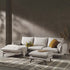 Obriel Oatmeal Fabric Sofa, Grande Chaise Sofa Left Hand Facing - daals