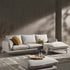 Obriel Oatmeal Fabric Sofa, Grande Chaise Sofa Right Hand Facing - daals