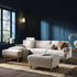 Timber Oatmeal Fabric Sofa, Large 3 - Seater Chaise Sofa Left Hand Facing - daals