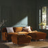 Daphnis Cinnamon Velvet Sofa, Grande Chaise Sofa Right Hand Facing - daals