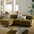 Daphnis Fudge Velvet Sofa, Grande Chaise Sofa Left Hand Facing - daals