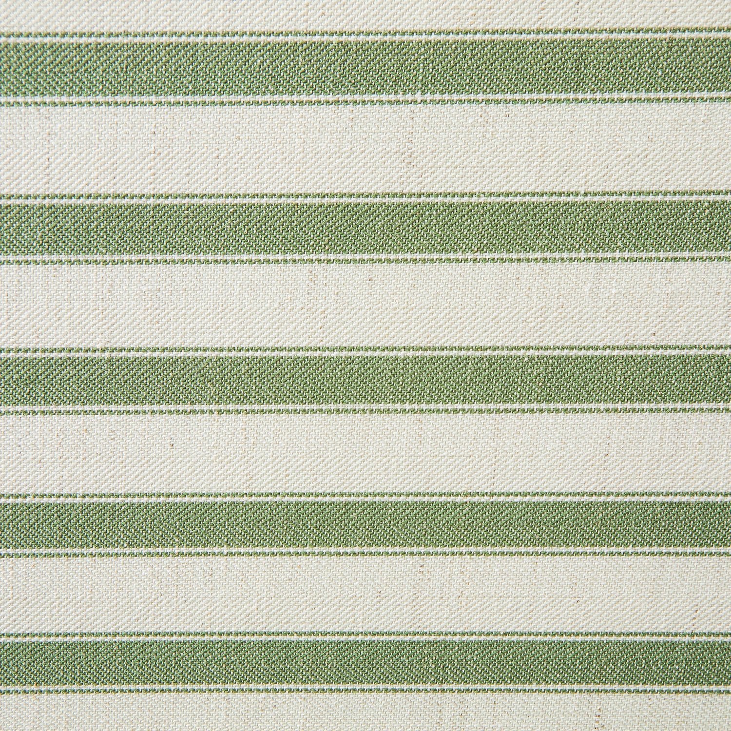 Daphnis Green Striped Linen Blend Sofa, Grande Chaise Sofa Left Hand Facing