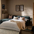 Daphnis Aegean Blue Velvet Sofa Bed, Grande Chaise Left Hand Facing - daals
