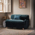 Daphnis Aegean Blue Velvet Sofa Bed, Loveseat - daals