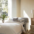 Daphnis Blue Striped Linen Blend Fabric Sofa Bed, Loveseat - daals