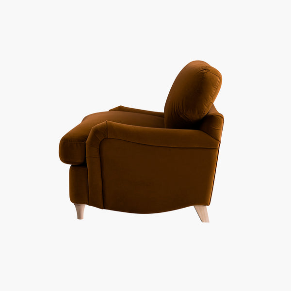 Daphnis Cinnamon Velvet Sofa Bed, Loveseat