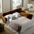 Daphnis Cinnamon Velvet Sofa Bed, Grande Chaise Sofa Right Hand Facing - daals