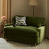 Daphnis Fern Green Velvet Sofa Bed, Loveseat