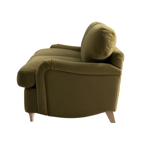 Daphnis Fudge Velvet Sofa Bed, Large 3-Seater