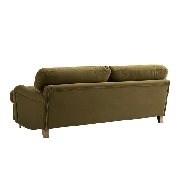 Daphnis Fudge Velvet Sofa Bed, Large 3-Seater