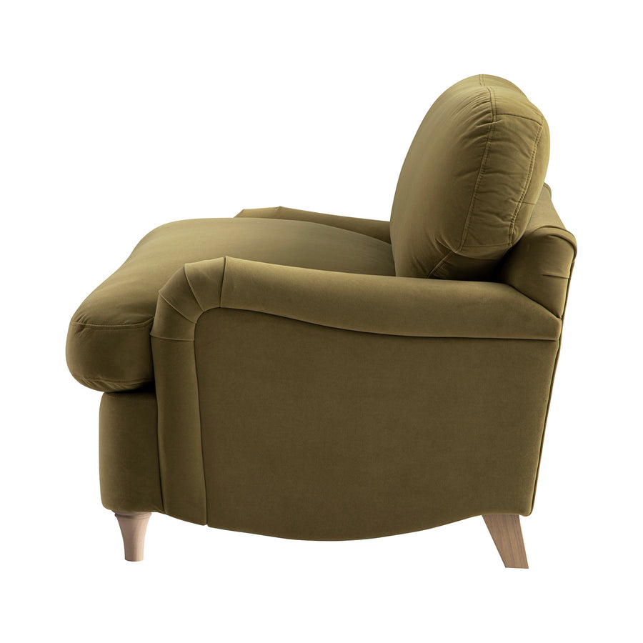 Daphnis Fudge Velvet Sofa Bed, Loveseat
