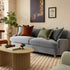 Daphnis Soft Blue Chenille Sofa Bed, Large 3-Seater - daals