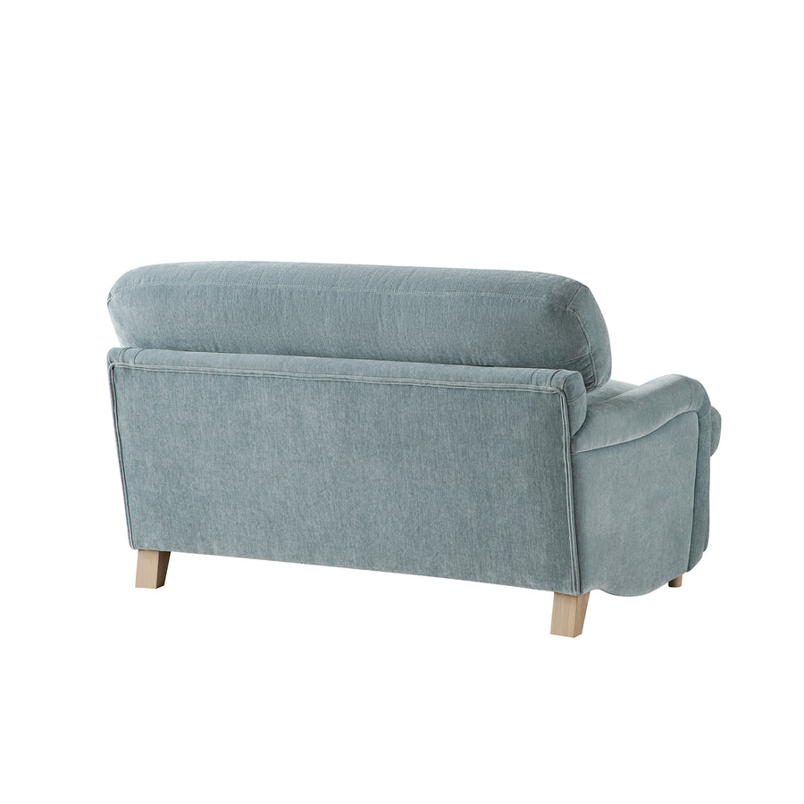 Daphnis Soft Blue Chenille Sofa Bed, Loveseat - daals