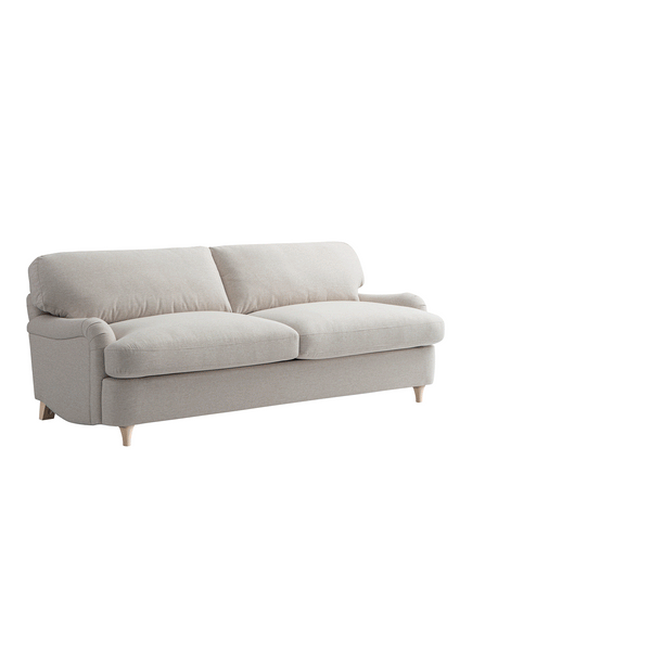 Daphnis Oatmeal Fabric Sofa Bed, Large 3-Seater