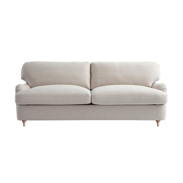 Daphnis Oatmeal Fabric Sofa Bed, Large 3-Seater