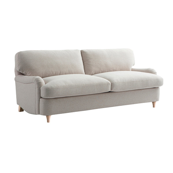 Daphnis Oatmeal Fabric Sofa Bed, Large 3-Seater