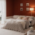 Daphnis Oatmeal Fabric Sofa Bed, Grande Chaise Left Hand Facing - daals