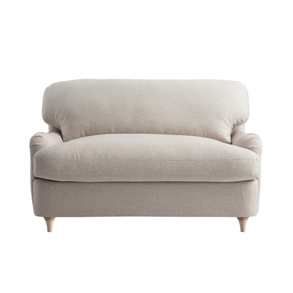 Daphnis Oatmeal Fabric Sofa Bed, Loveseat
