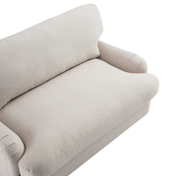 Daphnis Oatmeal Fabric Sofa Bed, Loveseat