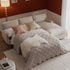 Daphnis Oatmeal Fabric Sofa Bed, Grande Chaise Right Hand Facing - daals
