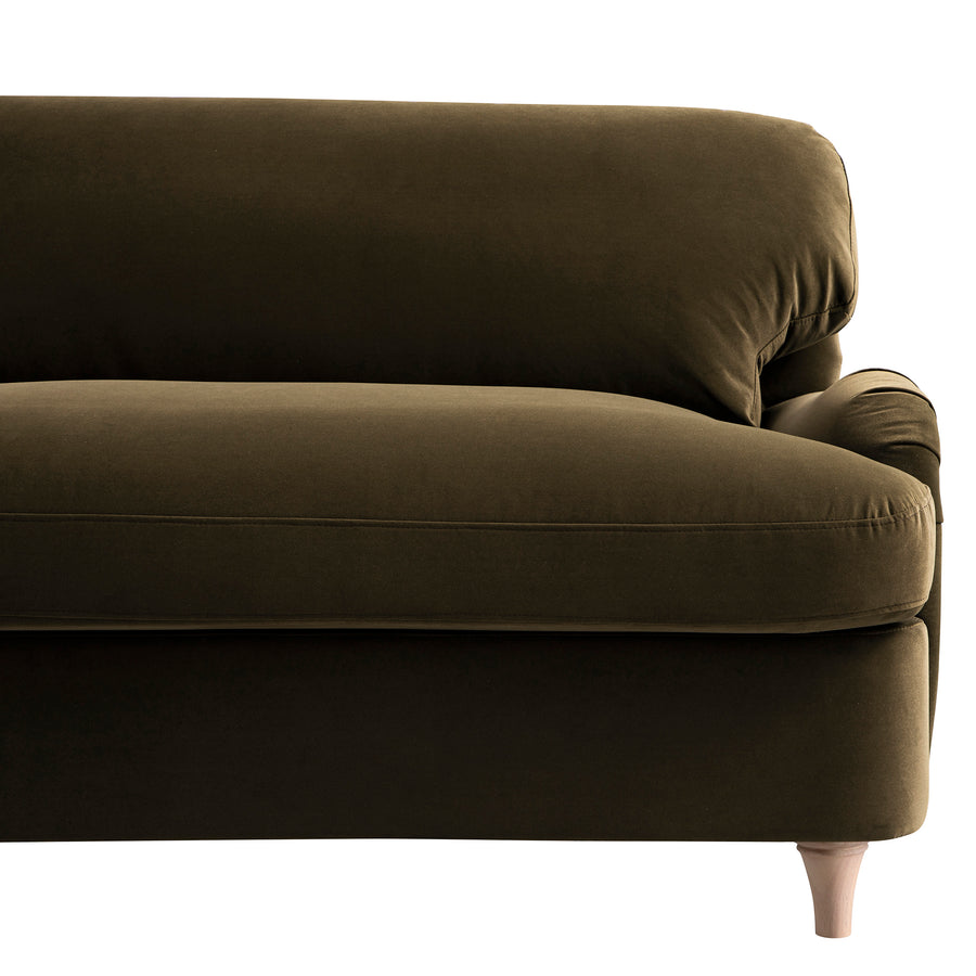 Daphnis Seaweed Velvet Sofa Bed, Loveseat