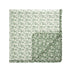 Willow Sage Green & Ivory Floral Ruffle Quilted Reversible Cotton Bedspread - daals