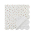 Darcy Rose Ivory White Scallop Quilted Linen Blend Bedspread - daals