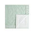 Elodie Seafoam Green Floral Embroidered Quilted Linen Blend Bedspread