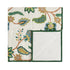 Flora & Fauna Jacobean Floral Embroidered Quilted Cotton Bedspread