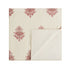 Isadora Garnet Red Damask Embroidered Quilted Linen Blend Bedspread - daals