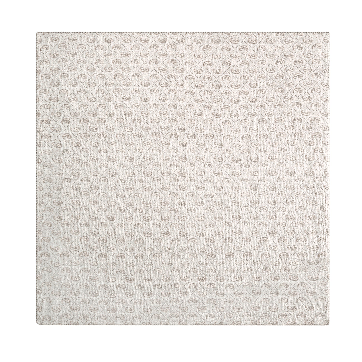 Juliette Camel Paisley Reversible Quilted Cotton Bedspread