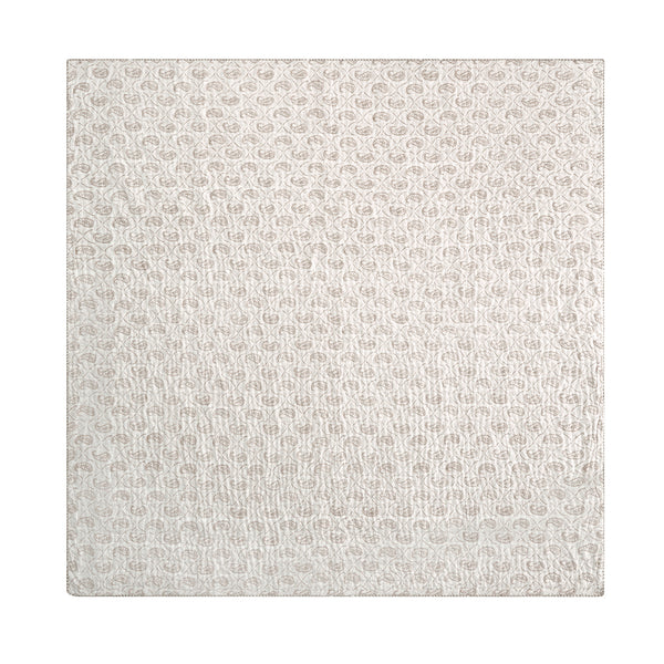 Juliette Camel Paisley Reversible Quilted Cotton Bedspread